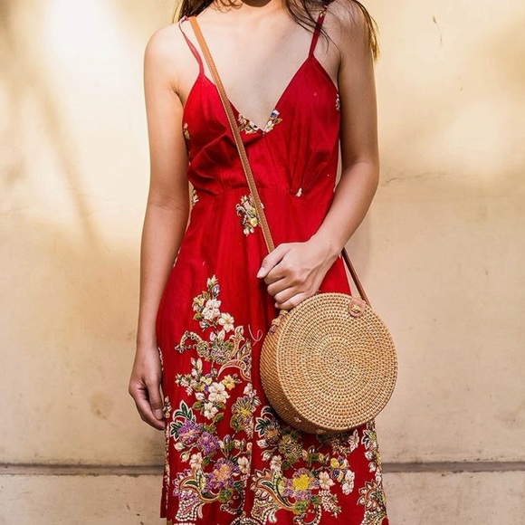 Round Rattan Bag - Picture 2 of 6